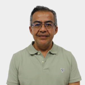 Professor Miller Humberto Salas Rondón of the School of Civil Engineering, UIS, is presented to the general public and the educational community. The photo was taken in close-up, with a white background, and the professor is positioned in the center.