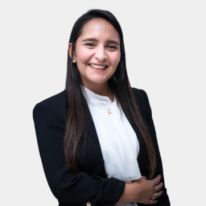 Fotografía frontal de la profesora Laura Bohorquez Bolivar