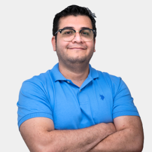 Fotografía frontal del profesor Oscar Humberto Mejia